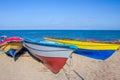 Fishing boats on Treasure Beach, Jamaica Royalty Free Stock Photo