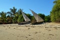 Fishing boats in Unguja Ukuu village, Zanzibar