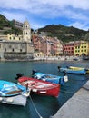 Fishing boats in Vernazza, Cinque Terre, Liguria, Italy