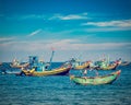 Fishing boats in Vietnam Royalty Free Stock Photo