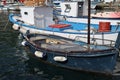 Fishing boats in the village of Cetara, Amalfi Coast, Italy