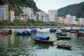 Fishing boats at village in Haiphong