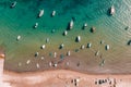 Fishing boats and yachts moored at Miami Beach. Limassol, Cyprus Royalty Free Stock Photo