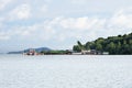 Fishing boats and yachts at the pier of the tropical Koh Chang island, Thailand. Royalty Free Stock Photo