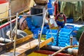 Fishing boats and yachts in port Blanes. Spain Royalty Free Stock Photo