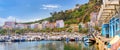 Fishing boats and yachts in port Blanes. Spain Royalty Free Stock Photo