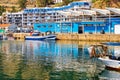 Fishing boats and yachts in port Blanes. Spain Royalty Free Stock Photo