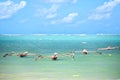 Fishing boats in Zanzibar Royalty Free Stock Photo