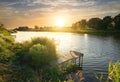 Fishing bridge Royalty Free Stock Photo