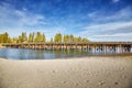 Fishing Bridge in Yellowstone National Park, USA. Royalty Free Stock Photo