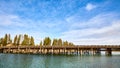 Fishing Bridge in Yellowstone National Park, Wyoming, USA Royalty Free Stock Photo