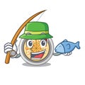 Fishing buchimgae isolated with in the mascot Royalty Free Stock Photo