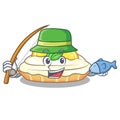 Fishing cartoon piece of yummy lemon meringue pie