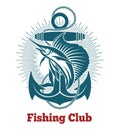 Fishing Club Retro Emblem