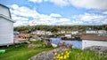 Fishing community of Bragg's Island, Newfoundland. Royalty Free Stock Photo