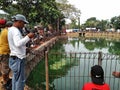 Banten, august 17 2019. Fishing competition.  many anglers join this competition in commemoration of Indonesias independence Royalty Free Stock Photo