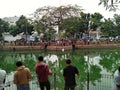 Banten, august 17 2019. Fishing competition. many anglers join this competition in commemoration of Indonesia's independence