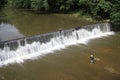 Fishing at Cushaw Hydroelectric Project, VA Royalty Free Stock Photo