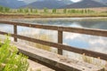 Fishing Dock Along Wildlife Drive In Browns Park In Early Summer