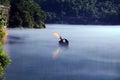 Fishing on Dongjiang Lake Royalty Free Stock Photo