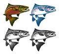 Fishing emblems, labels and design elements. Royalty Free Stock Photo