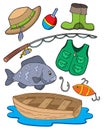 Fishing equipment Royalty Free Stock Photo