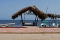 Fishing fisherboat ocean mexico pier boat beach Royalty Free Stock Photo