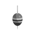 Fishing float icon, black monochrome style