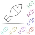 Fishing float outline icon. Elements of Sport in multi color style icons. Simple icon for websites, web design, mobile app, info Royalty Free Stock Photo