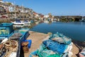 Fishing gear in Mevagissey harbour Cornwall England Royalty Free Stock Photo