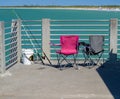 Fishing Gear on a Pier Royalty Free Stock Photo