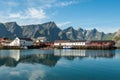 Fishing harbor at Hamnoy in Lofoten