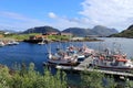 Fishing harbor in Norway Royalty Free Stock Photo