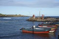 Fishing Harbour, Hanga Roa, Easter Island, Chile Royalty Free Stock Photo