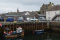 Fishing harbour of Stromness, the second-most populous town in Mainland Orkney, Scotland Royalty Free Stock Photo