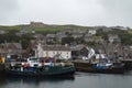 Fishing harbour of Stromness, the second-most populous town in Mainland Orkney, Scotland Royalty Free Stock Photo