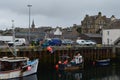 Fishing harbour of Stromness, the second-most populous town in Mainland Orkney, Scotland Royalty Free Stock Photo