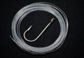 fishing hook on blackground Royalty Free Stock Photo