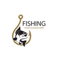 fishing hook and fish Royalty Free Stock Photo