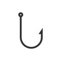 Fishing hook icon. Fish bait catch symbol. Vector isolated Royalty Free Stock Photo