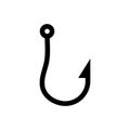 Fishing hook icon. Fish bait catch symbol. Vector isolated Royalty Free Stock Photo