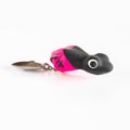 Fishing hook with soft plastic in the shape of a frog Royalty Free Stock Photo