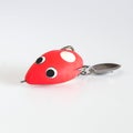 Fishing hook with soft plastic in the shape of a frog Royalty Free Stock Photo