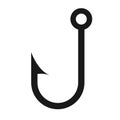 Fishing hook vector icon Royalty Free Stock Photo