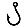Fishing hook vector icon Royalty Free Stock Photo