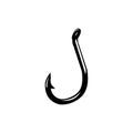 Fishing Hooks Types of Fishing Hooks isolated on white background vector