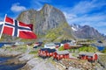 Fishing hut rorbu in the Hamnoy - Reine, Lofoten islands, Norway