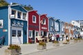 Fishing huts on Helgoland Royalty Free Stock Photo