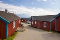 Fishing huts in Lofoten island in Norway Royalty Free Stock Photo