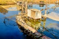 Fishing huts on Port Milena near Ulcinj city, Montenegro